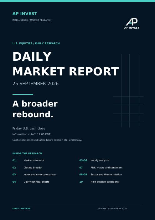 Daily Market Report — 25 September 2026