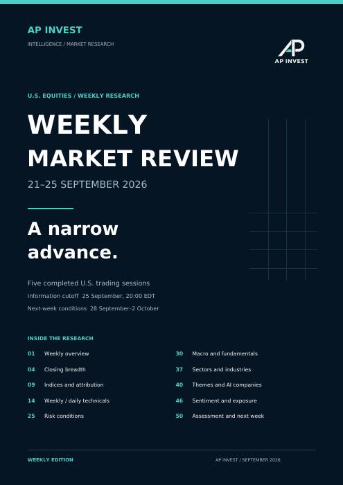 Weekly Review sample cover — 21–25 September 2026
